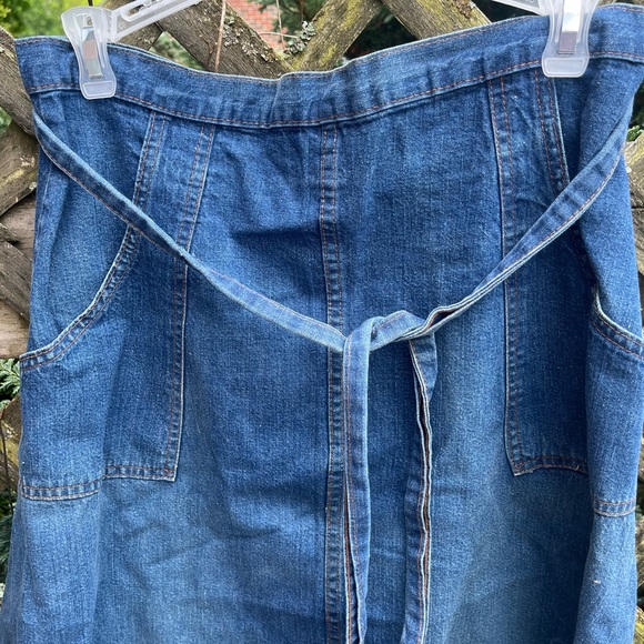 Vintage denim wrap skirt - Picture 2 of 5